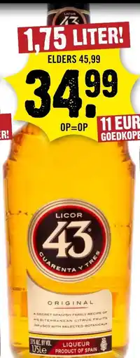 Dirck 3 Licor 43 aanbieding