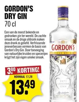 Dirck 3 Gordon's dry gin aanbieding