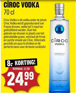 Dirck 3 Cîroc vodka aanbieding