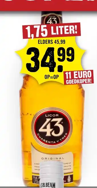 Dirck 3 Licor 43 aanbieding