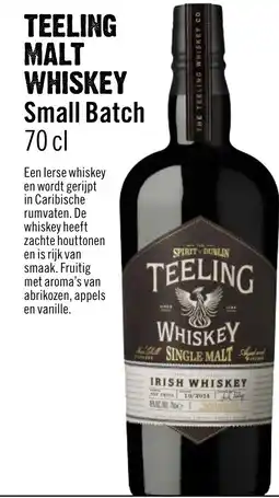 Dirck 3 Teeling malt whiskey aanbieding