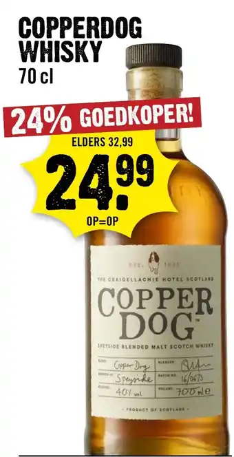 Dirck 3 Copperdog Whisky aanbieding