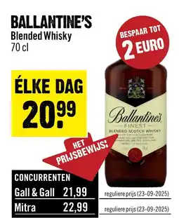 Dirck 3 Ballantine's aanbieding
