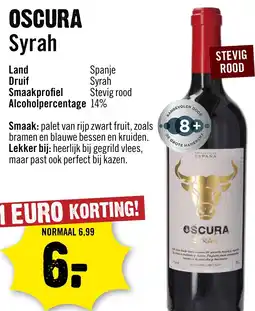 Dirck 3 Oscura Syrah aanbieding