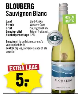 Dirck 3 Blouberg Sauvignon Blanc aanbieding