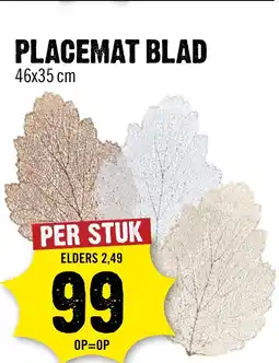 Dirck 3 Placemat blad aanbieding