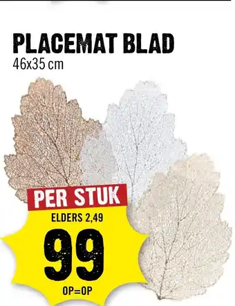Dirck 3 Placemat blad aanbieding