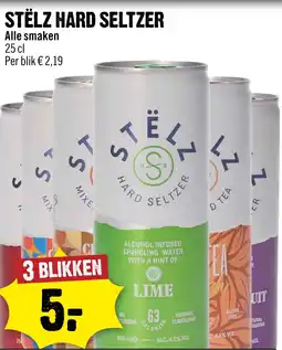 Dirck 3 Stëlz Hard Seltzer aanbieding