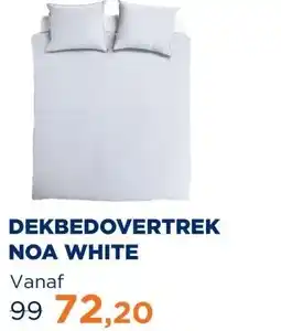 TotaalBED Dekbedovertrek Noa Wit 140 x 200/220 cm aanbieding