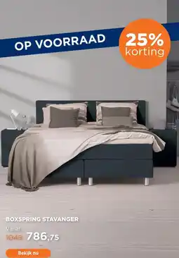 TotaalBED Boxspring Stavanger voorraad aanbieding