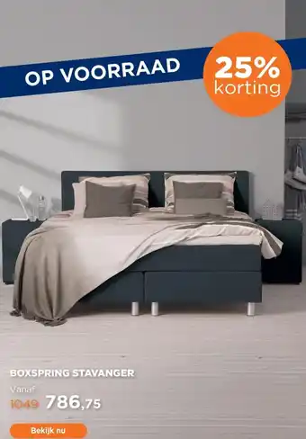 TotaalBED Boxspring Stavanger voorraad aanbieding