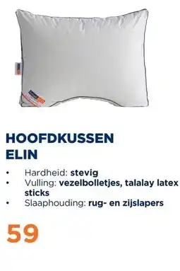 TotaalBED Hoofdkussen Elin | Vezelbolletjes aanbieding