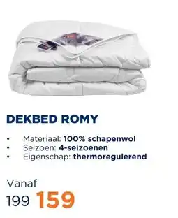 TotaalBED Dekbed Romy 100% wol | 140 x 200 cm | 4-seizoenen aanbieding