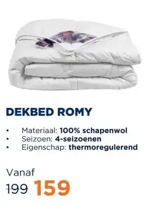 TotaalBED Dekbed Romy 100% wol | 140 x 200 cm | 4-seizoenen aanbieding