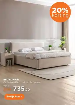 TotaalBED Bed Lommel | 140 x 200 cm | Sino 972, ecru aanbieding