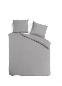 TotaalBED Dekbedovertrek Noa Light Grey 140 x 200/220 cm aanbieding