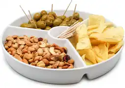 Amazon NERTHUS FIH 333 snackbord, porselein, wit, 19,5 x 19,5 x 3,5 cm,wit aanbieding
