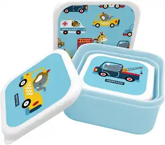 Amazon NERTHUS FIH 1330 Stapelbare containers voor kinderen, set met 3 containers voor kinderen, BPA-vrij aanbieding