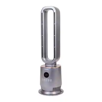 Action Hyundai bladeless ventilatorkachel - donkergrijs aanbieding