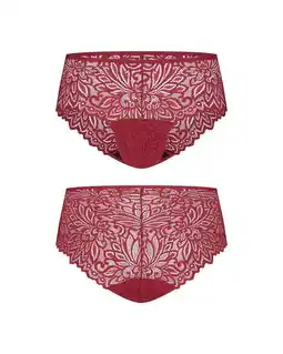 ANWB Moodies Undies Incontinentie ondergoed Hipster Lace Rood aanbieding