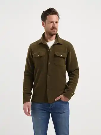 ANWB Mgo Zain Heren Overshirt Fleecevest Donker Bruin aanbieding