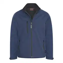 ANWB Cappuccino Italia Heren Softshell Zip Jacket Navy Blauw aanbieding