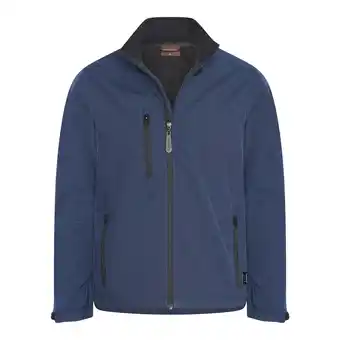 ANWB Cappuccino Italia Heren Softshell Zip Jacket Navy Blauw aanbieding
