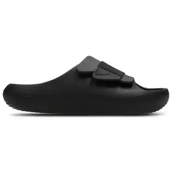 Foot Locker Crocs Mellow Luxe Recovery Slide Sneakers Heren - Zwart - Maat 41-42 - Rubber aanbieding
