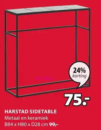 Jysk Harstad sidetable aanbieding