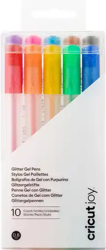 Coolblue Cricut Joy Glitter Gel pennenset 10-pack aanbieding