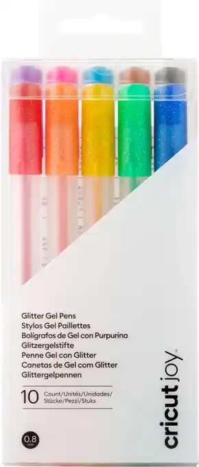 Coolblue Cricut Joy Glitter Gel pennenset 10-pack aanbieding