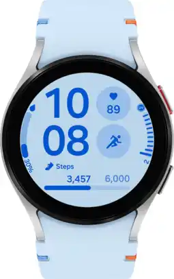 Coolblue Samsung Galaxy Watch FE Zilver/Blauw aanbieding