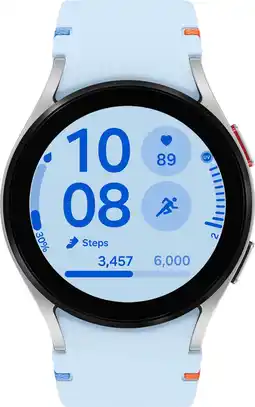Coolblue Samsung Galaxy Watch FE Zilver/Blauw aanbieding