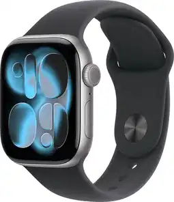 Coolblue Apple Watch Series 11 42mm Grijs Sportband S/M aanbieding