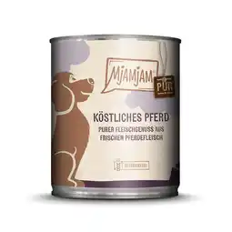 Zooplus 6x 800g MjAMjAM puur vlees genieten heerlijk puur paard nat hondenvoer aanbieding