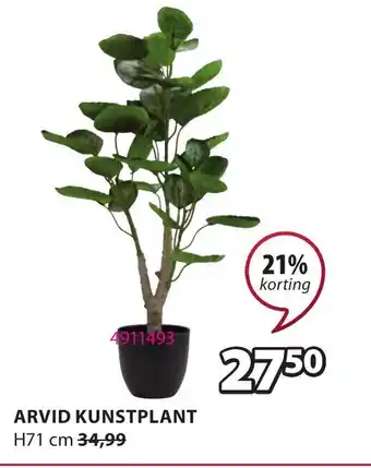 Jysk Arvid kunstplant aanbieding