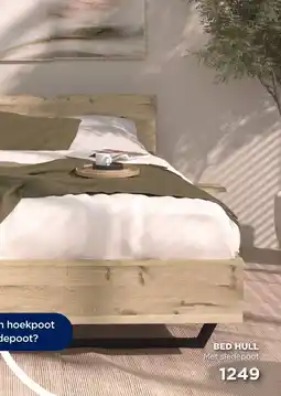 TotaalBED Bed Hull | houten hoofdbord | 140 x 200 cm | Slede poten aanbieding