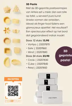 HANOS 3D Pasta aanbieding