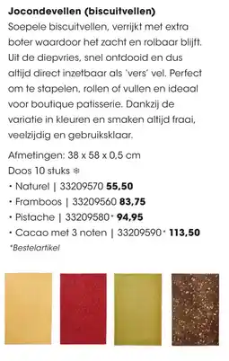 HANOS Jocondevellen biscuitvellen aanbieding