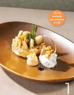 HANOS Tartelette met gele ui, boerenkool en hollandaise van gefermenteerde knoflook aanbieding