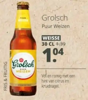 Mitra Grolsch Puur Weizen aanbieding