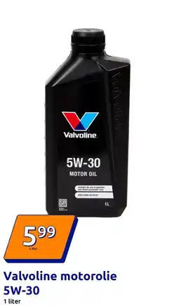 Action Valvoline motorolie 5W-30 aanbieding