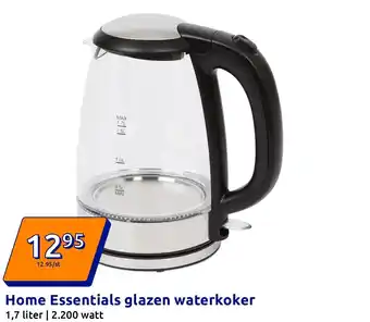 Action Home Essentials glazen waterkoker aanbieding