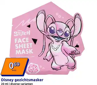 Action Disney gezichtsmasker aanbieding