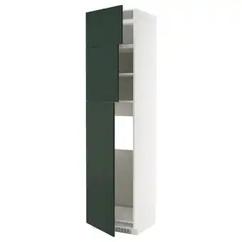 IKEA Metod keukenkast, hoog wit met groene deur, moderne stijl aanbieding