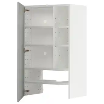 IKEA Witte metod keukenkast, lichtgrijs, modern design, vierkante vorm, drie planken aanbieding