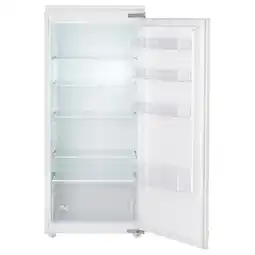 IKEA Witte koelkast met open glazen planken, klaar voor voedselopslag aanbieding