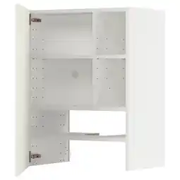 IKEA Een witte metod keukenkast. Het heeft meerdere verstelbare planken en een modern design aanbieding
