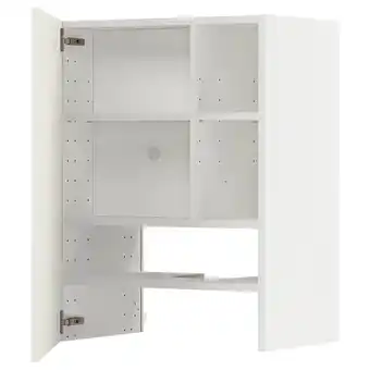 IKEA Een witte metod keukenkast. Het heeft meerdere verstelbare planken en een modern design aanbieding