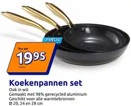 Action Koekenpannen set aanbieding